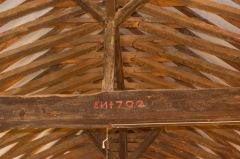 Nave roof, rebuilt in 1702