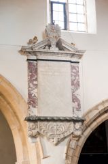 Daniel Bunce memorial tablet (d. 1754)