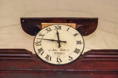 Clock and lectern on the gallery