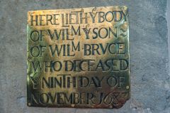 Lower Heyford, St Mary's Church, 1683 William Bruce memorial brass
