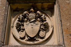 Coat of arms, south wall