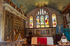 Lydiard Tregoze, St Mary's Church, Chancel and east window