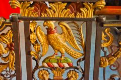 Lydiard Tregoze, St Mary's Church, Gilded St John symbol