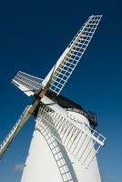 Closer view of the mill exterior