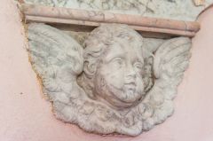 Maddington, St Mary's Church, Cherub on an 18th century wall monument