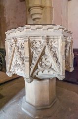 Maddington, St Mary's Church, The 19th century font