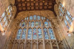 Great Malvern Priory Church, The west window with glass given by Richard, Duke of Gloucester (Richard III)