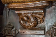 Great Malvern Priory Church, Sea monster misericord
