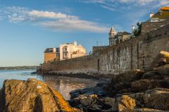 The seawall at Marazion