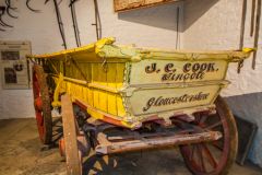 A traditional farm wagon on show