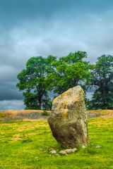 A standing stone in Mayburgh Henge