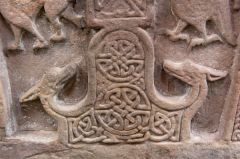 Pictish beasts and interlace patterns on Meigle 5