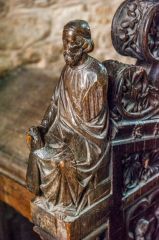 17th century Italian reading desk carving