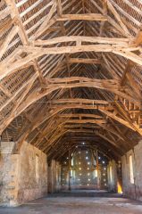 The barn interior