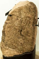 Pictish carved stone inside the kirk