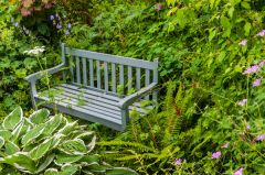 Mill Dene Garden, A quiet garden bench
