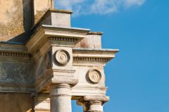 Mistley Towers, Cornice carving detail