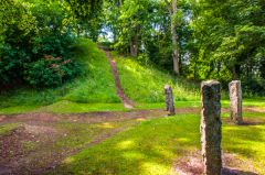 The Gorsedd Circle and castle mound