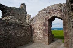 Ruined wall and doorway arch