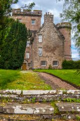 The rear of the castle