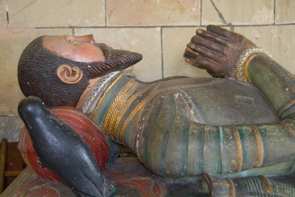 Moreton Corbet Castle photo, Effigy of Richard Corbet