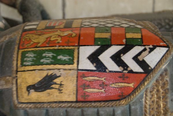 Moreton Corbet Castle photo, Corbet coat of arms