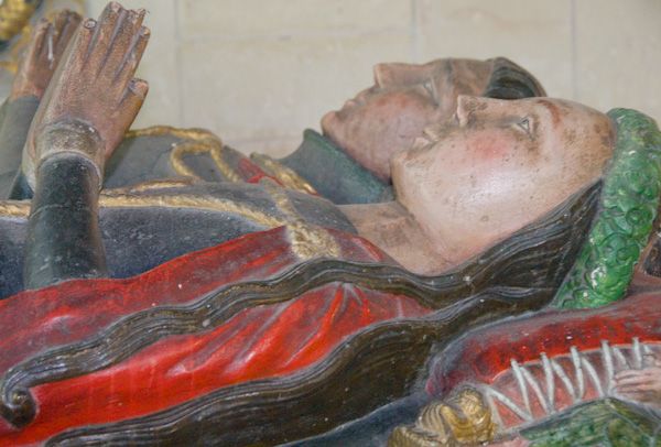 Moreton Corbet Castle photo, Sir Richard Corbet tomb