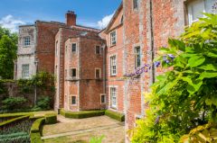 The front facade of the house