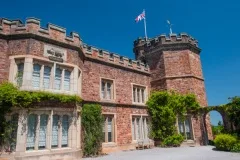 The rear of the house