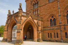 The port-cochere entrance