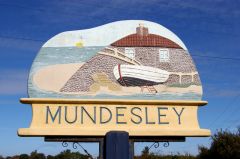 Mundesley, Mundesley village sign (c) Christine Matthews