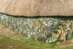 A freshly thatched cottage