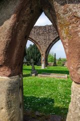 Looking through the wall arches