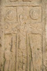 Saxon cross-shaft Crucifixion carving