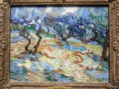 Olive trees, 1889, by Vincent Van Gogh