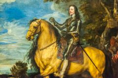 Equestrian Portrait of Charles I, c. 1637-8, by van Dyck