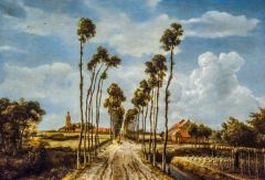 The Avenue at Middelharnis, by Meindert Hobbema, 1689