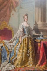 Queen Charlotte in Coronation Robes, by Allan Ramsay
