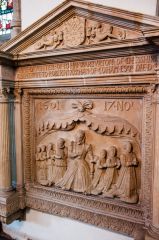 Anne Markham memorial (d. 1601), south aisle