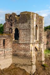 Remains of the central tower and water gate