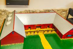 Scale model of the original villa building