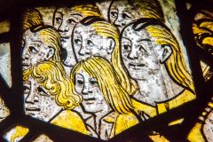 Medieval glass in the great hall