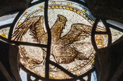 Late 15th century stained glass, south chapel