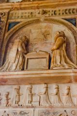 North Leigh, St Mary's Church, Perrot memorial detail
