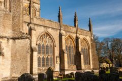 The south aisle exterior