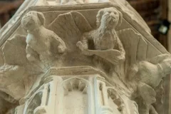 Angels under the font bowl