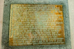 Maud Parker acrostic brass