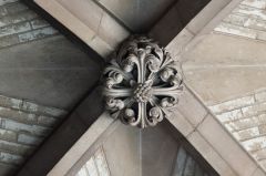 Roof boss and vaulting