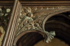 15th century carving, chancel screen