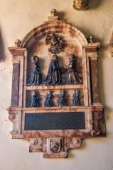 Offord Darcy, St Peter's Church, Richard Nailor wall monument (1616)
